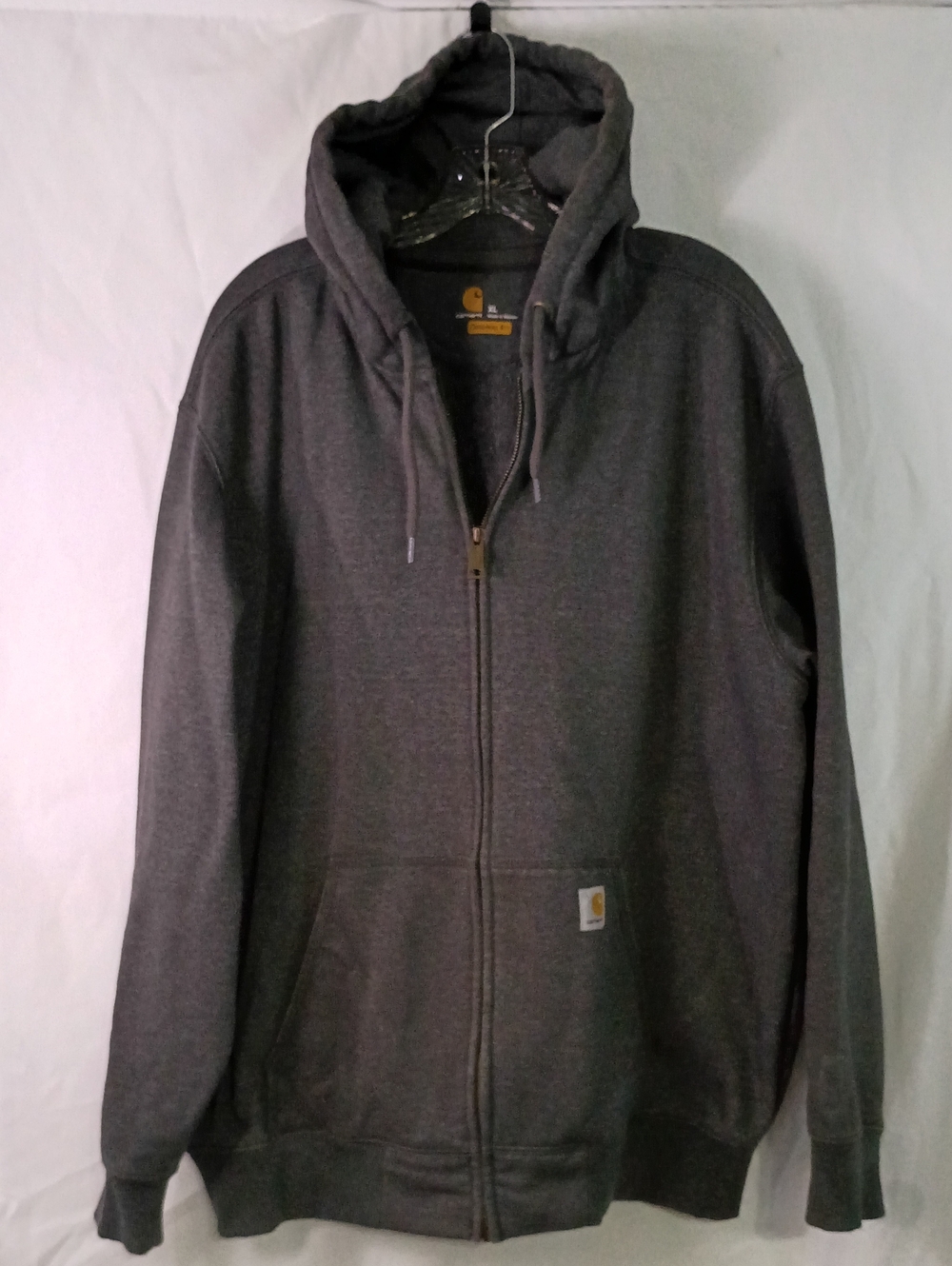 Carhartt Dark Gray Full-Zip Hooded Sweatshirt